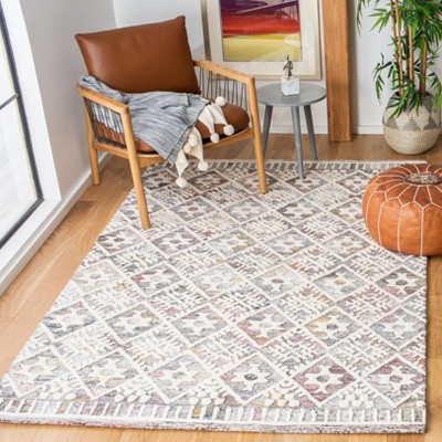Ivory Elegance 36" Hand-Tufted Wool Americana Area Rug