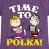 Girls' - Peanuts - Time To Polka Fitted Short Sleeve Graphic T-Shirt - 2 of 4