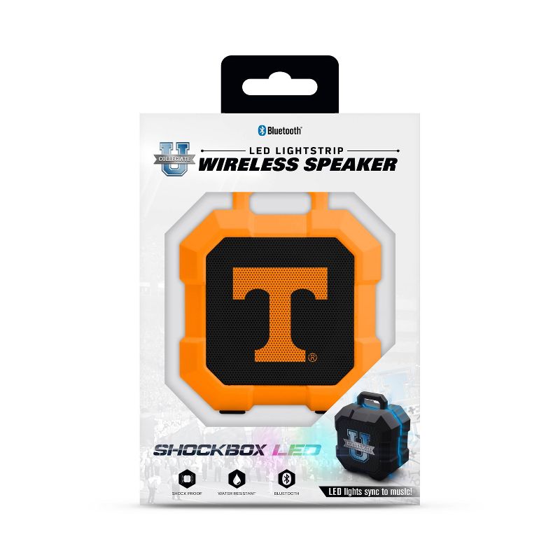NCAA Tennessee Volunteers LED Shock Box Bluetooth Speaker, 3 of 5
