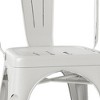 Set of 2 Freya Metal Dining Side Chair Distressed White - WyndenHall: Industrial Design, Stackable - image 3 of 4