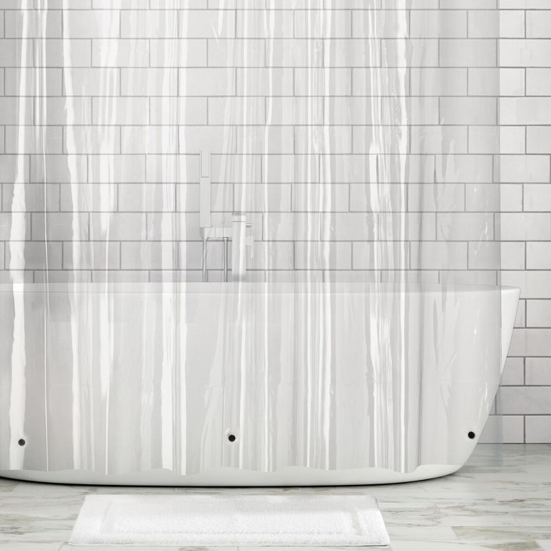 mDesign Premium Waterproof Vinyl Shower Curtain Liner, 1 of 8