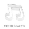Unique Bargains Pastry Cutter Music Note Cookie Cutter Dishwasher Safe Stainless Steel Silver Tone 1Pcs - 3 of 4