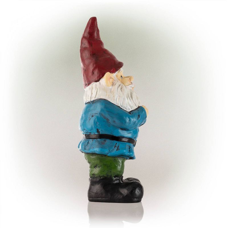 12&#34; Polyresin Bearded Garden Gnome Statue With Red Hat - Alpine Corporation, 6 of 8