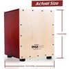 Pyle Snare-Style Cajon Percussion Box - PCJD25, Birch Wood, Adjustable Internal Snares - 4 of 4