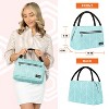 OPUX Lunch Box Women, Insulated Bag Girls School Kids Teen, Cute Small Soft Cooler Tote Adult Work Office, Reusable Medium Purse Pail - 3 of 4