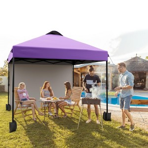 10x10 Pop Up Canopy with Sidewalls for Outdoor, Portable Outdoor Canopy with One Push Setup, Easy Set-Up Waterproof Pop Up Tent for Outdoor Party - 1 of 4