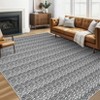 Indoor Modern Washable Soft Non Slip Area Rugs Contemporary Low Pile Floor Carpet for Bedroom Living Room Home Office - 2 of 4