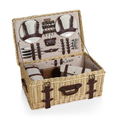 Picnic Time Charleston Light Willow Picnic Basket