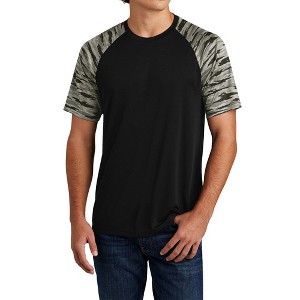Mafoose Men's Drift Camo Colorblock Moisture-Wicking Short Sleeve T-shirt with UV Protection - 1 of 4