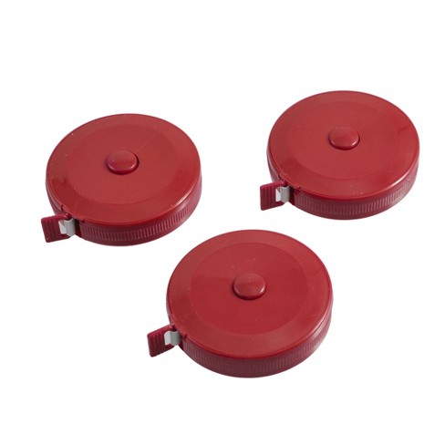 Round Measuring Tape in stylish leather. Retractable Tape sewing