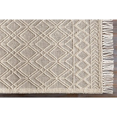 Staveley Ivory Flat Woven Wool 8' x 10' Area Rug