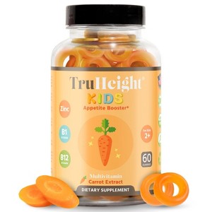 TruHeight Kids Appetite Booster Gummies (Ages 2+) All Natural Toddler, Kids & Teens Appetite Stimulant to Eat More - Pediatrician Recommended Vitamin - 1 of 4