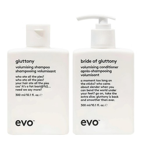 Evo Gluttony Volumizing Shampoo & Conditioner (10.1 Oz Duo Set Kit ...