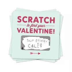 18ct Scratch-off Valentines Cards Mint Green