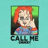 Seven Times Six Chucky T Shirt Call Me Horror Movie Mens Adult Front Back Graphic Print Green - 2 of 4