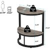 Tribesigns 2-Tier Semi Circle End Accent Table - image 3 of 4