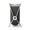 Simplehuman X-Frame Laundry Hamper, 100% Recycled Polyester Collapsible Laundry Baskets with Easy Carry Handles, Heavy-Gauge Steel Frame, Chrome, 80L - 2 of 4