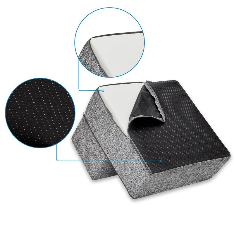 Best Pet Supplies Foldable Foam Steps for Cats and Dogs - 2-Steps (16" x 16" x 12"), 3 of 4
