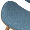 Avondale Dining Chair Denim Blue: Mid-Century Modern, Padded Bentwood - WyndenHall - image 2 of 4