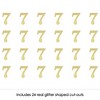 Big Dot of Happiness Gold Glitter 7 - No-Mess Real Gold Glitter Cut-Out Numbers - 7th Birthday Party Confetti - Set of 24 - 2 of 4