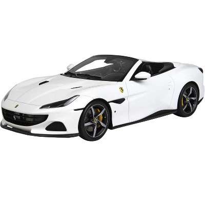 Ferrari Portofino M Convertible Bianco Cervino White with DISPLAY CASE Limited Edition to 22 pieces 1/18 Model Car by BBR