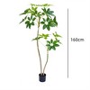 Artificial Umbrella Tree,5.2 ft Tall Fake Plants, PVC Artificial Umbrella Plants, Indoor Fake Trees for Office Home Living Room Patio Greening  Decor - 4 of 4