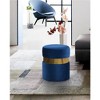 Meridian Furniture,Hailey Velvet Ottoman/Stool - 2 of 4