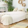 PiccoCasa Flannel Fleece Lightweight Plush Jacquard Weave Pattern Microfiber Sofa Blanket - 4 of 4