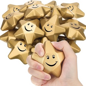Mini Star Stress Balls Set, Cute Foam Toys for Student Motivation, Anxiety Relief & Party Bag Fillers - 1 of 4
