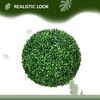 2 Pack Artificial Tree Boxwood Topiary Balls, 15.75 Inch - 4 of 4