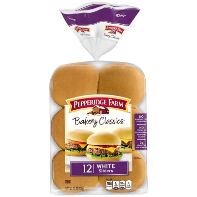 Pepperidge Farm Bakery Classics White Slider Buns - 15oz/12ct