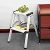 Cesicia White Aluminum 2 Step Folding Ladder - 2 of 2