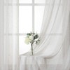 Yarn-Dyed Vertical Stripe Voile Sheer Window Curtain Panels - 2 of 4