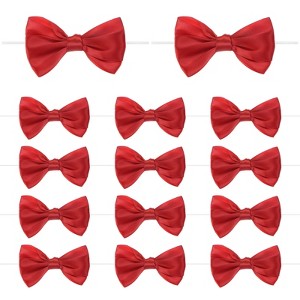 Unique Bargains Polyester Craft DIY Decorative Ribbon Twist Tie Bows 2.4x2.8" 36 Pcs - 1 of 4