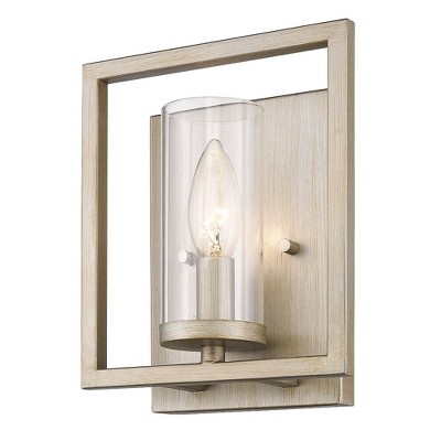 Marco Contemporary 7&quot; Bronze Wall Sconce with Clear Glass