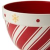 The Lakeside Collection Candy Cane Set of 3 Serving Bowls - 2 of 3