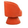 TIRAMISUBEST Swivel Accent Chair Armchair, Round Barrel Chair in Fabric for Living Room Bedroom(Orange) - 4 of 4