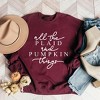 Simply Sage Market Women's Graphic Sweatshirt All The Plaid and Pumpkin Things - 3 of 4