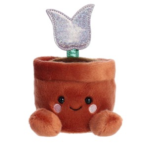 Aurora Mini Holland Potted Tulip Palm Pals Adorable Stuffed Animal Brown 5" - 1 of 4