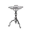 Olivia & May Ornate Accent Tray Table Black: Mid-Century Modern, Iron Top, No Assembly Required - 4 of 4