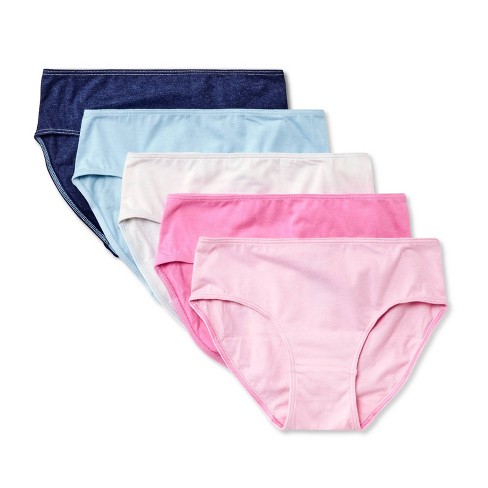 Girls' 5pk Underwear Briefs - Dealworthy™ Blue/Pink - image 1 of 3