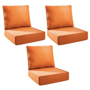 Gymojoy Outdoor Deep Seat Cushion Set 24 x 24 x 6 Inch - 3 Pair - 1 of 4