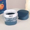 LunaLulinlk Blue 0.5 Gallon (2 Liter) Twist-On Lid Mini Trash Can for Bedroom Dresser - 3 of 4