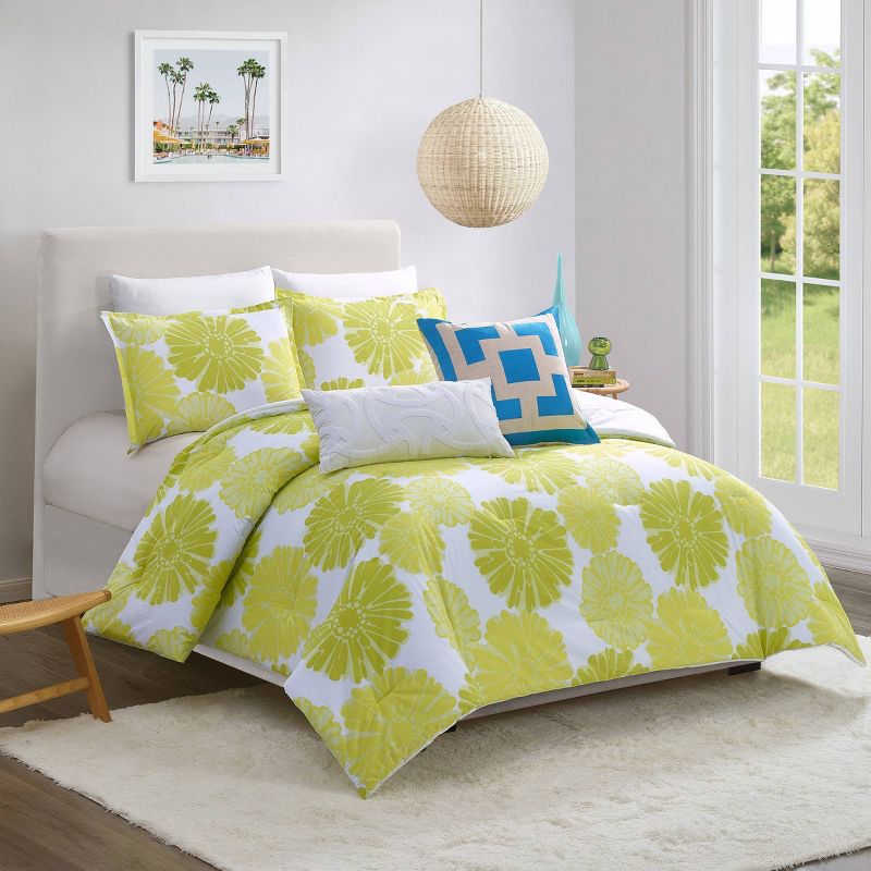 3pc Big Floral Comforter Set Yellow - Trina Turk, 2 of 7