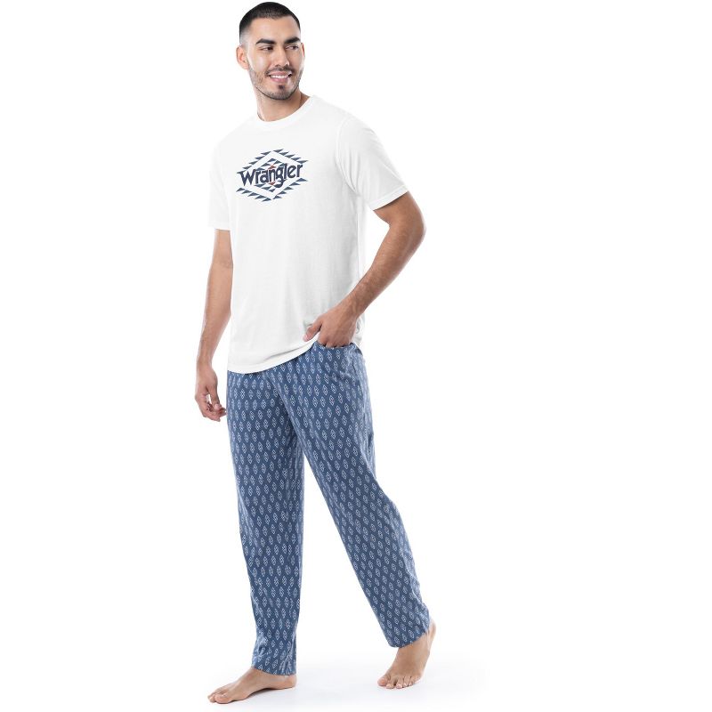 Wrangler Men's Short Sleeve Graphic Tee and Sleep Pant Pajama Set, 2 of 5