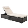 Patti 2-piece PE Rattan Outdoor Patio Chaise Lounge Chair with Reclining Adjustable Backrest and Removable Cushions, Tanning Near Me - Maison Boucle - 2 of 4