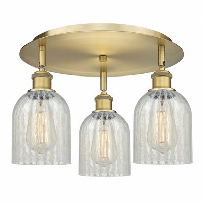 Caledonia - 3 Light Flush Mount In Industrial Style-9.5 Inches Tall and 16.75 Inches Wide