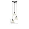 Toltec Lighting Europa 3 - Light Pendant in  Matte Black with 7" Italian Marble Shade - 2 of 2