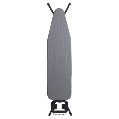 Ultra 63" Black and Gray 4-Leg Ironing Board with Cotton Cover