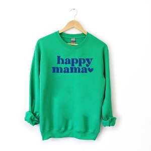 Simply Sage Market Women's Graphic Sweatshirt Happy Mama Puff Print - 1 of 4